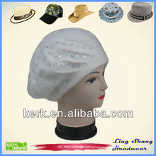 Angora and Wool Hat/Beautiful Girls' Beret angora beret hat wool beret girls beret angora beret angora rabbit price , LSA47